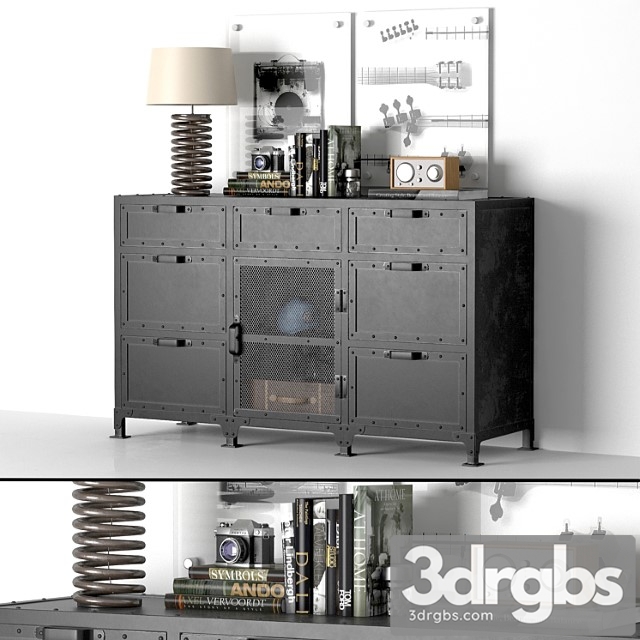 Hopper wide dresser 2 3dsmax Download - thumbnail 1