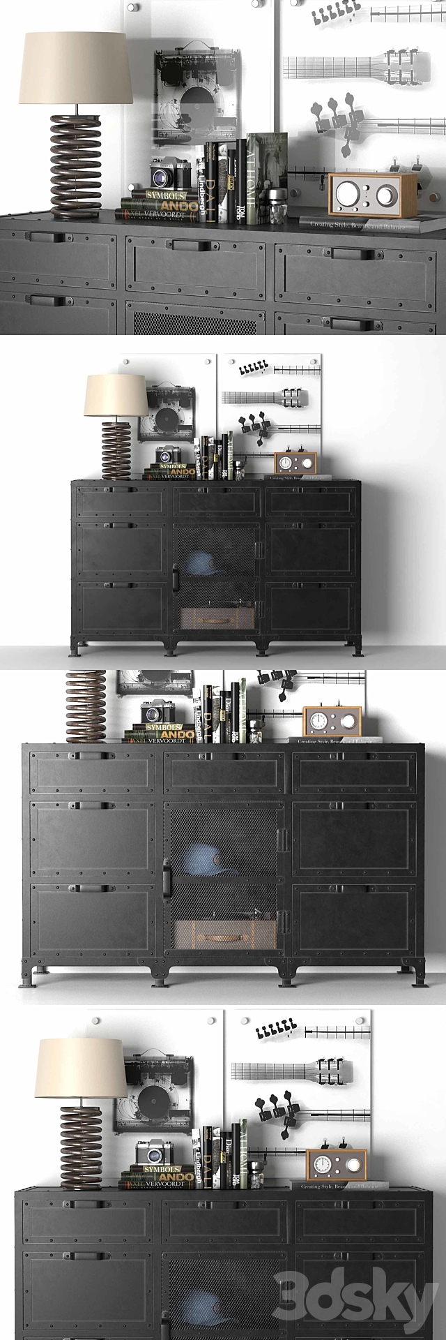 HOPPER WIDE DRESSER 3DSMax File - thumbnail 2