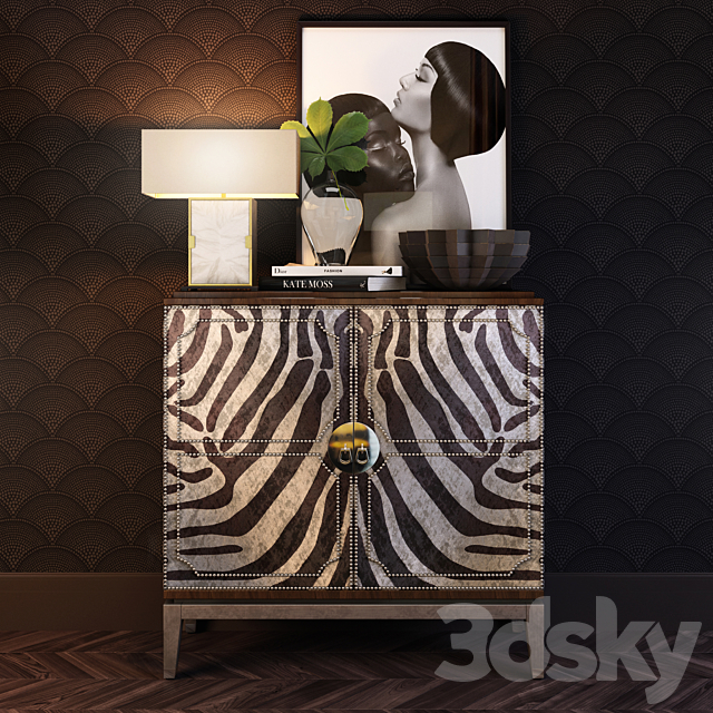 Horchow Vanna Zebra Cabinet 3DSMax File - thumbnail 1