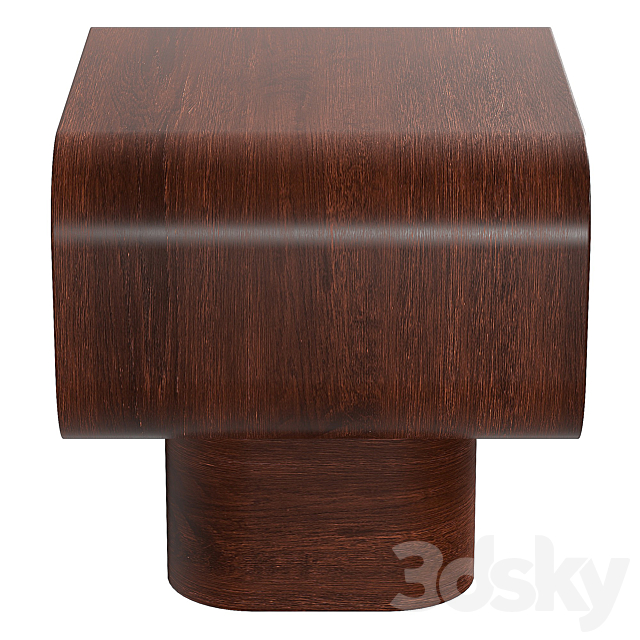 Huron Nightstand Side Table 3ds Max - thumbnail 3