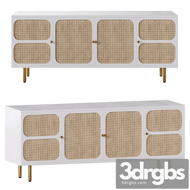 Ida woven media console - thumbnail 1