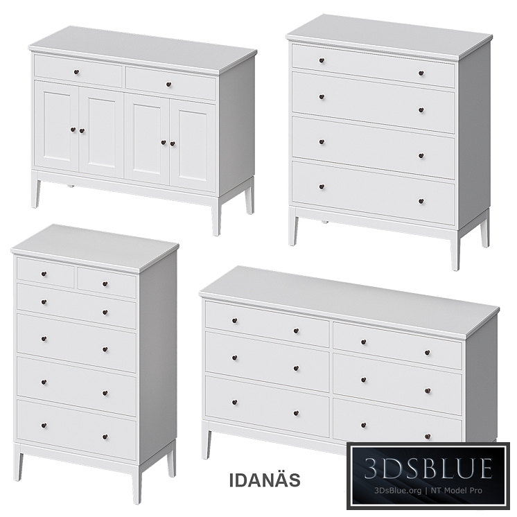 IDANÄS IKEA Chest of drawers 3DS Max - thumbnail 3