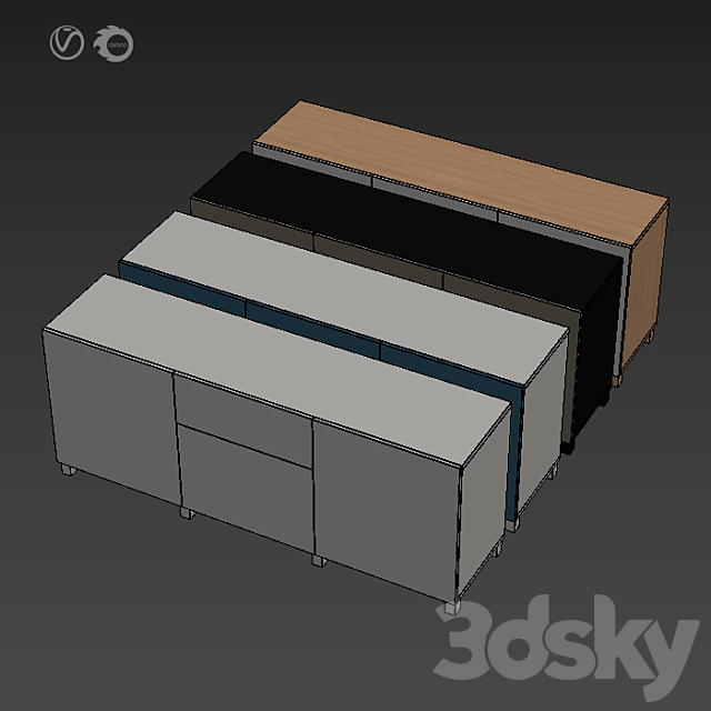 IKEA BESTA BESTO 2 3DSMax File - thumbnail 5