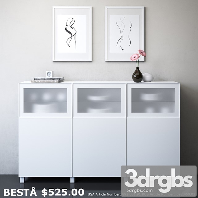 Ikea besta storage 2 3dsmax Download - thumbnail 1