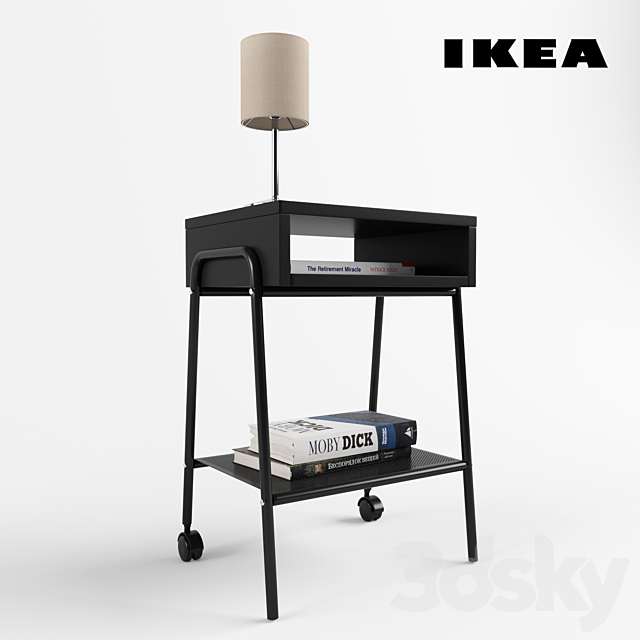 IKEA Curbstone Setskog and lamp Ingared 3DSMax File - thumbnail 1