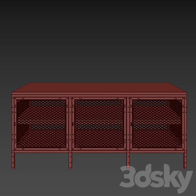 ikea fjallbo tv bench 3DSMax File - thumbnail 2