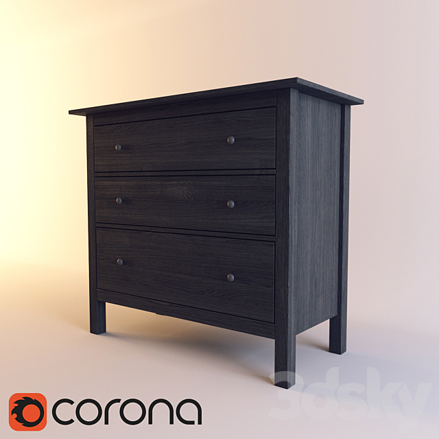 IKEA HEMNES Chest 3DSMax File - thumbnail 1