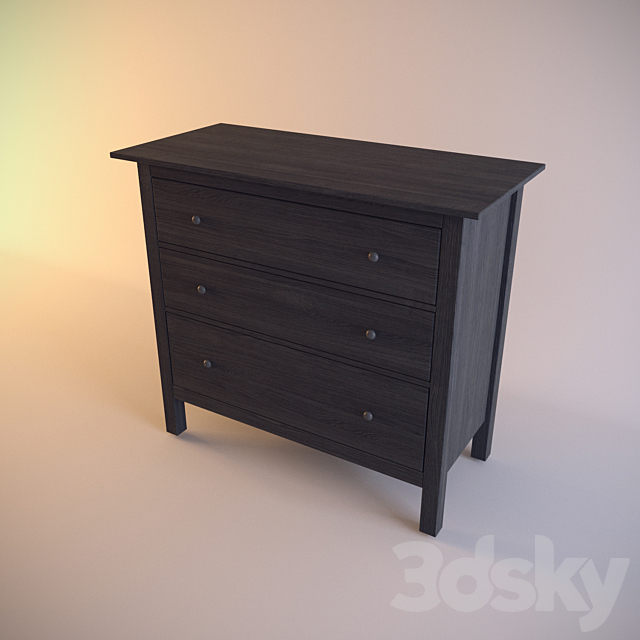 IKEA HEMNES Chest 3DSMax File - thumbnail 2