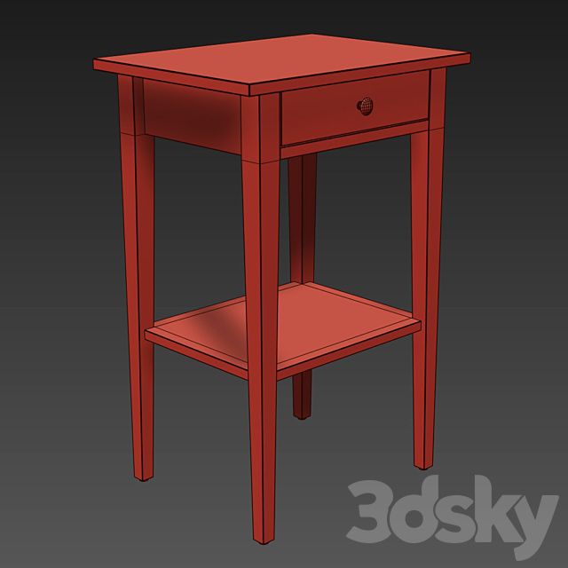 IKEA HEMNES nightstand 3DS Max Model - thumbnail 5