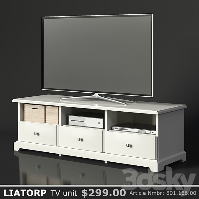 IKEA LIATORP TV unit 3DSMax File - thumbnail 1