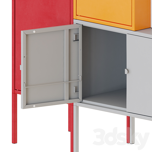 IKEA LIXHULT storage combination 3DS Max Model - thumbnail 4