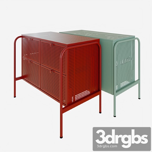 Ikea nikkeby chest 4 drawers 2 3dsmax Download - thumbnail 1