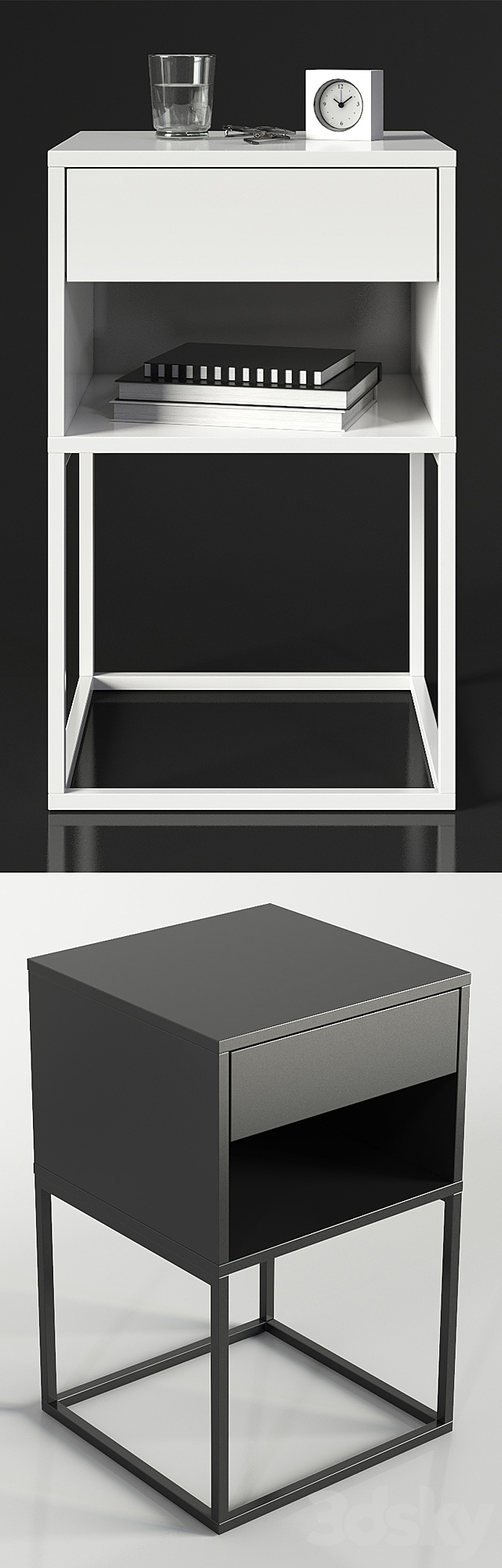 IKEA VIKHAMMER Nightstand 3DSMax File - thumbnail 2