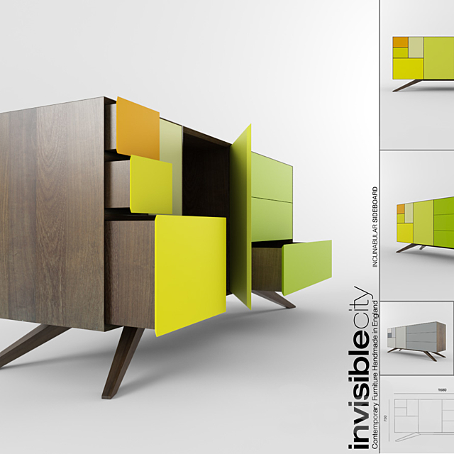 INCUNABULAR Sideboard | Invisible City 3DS Max Model - thumbnail 1