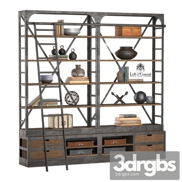 Industrial Iron Cabinet 3dsmax Download - thumbnail 1