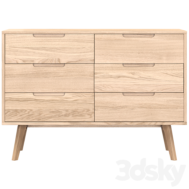 Jenson wide chest of drawers 3DS Max Model - thumbnail 2