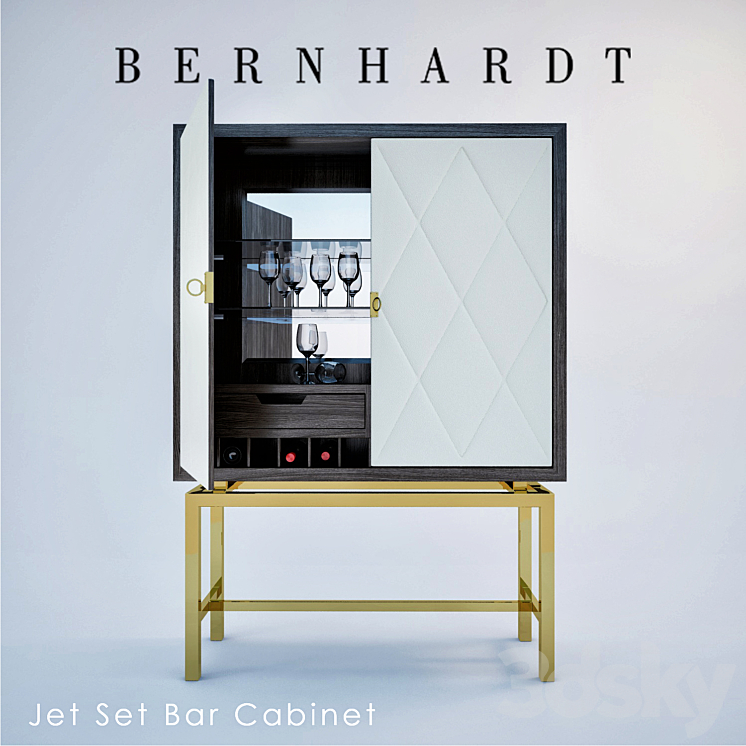 Jet Set Bar Cabinet 3DS Max - thumbnail 1