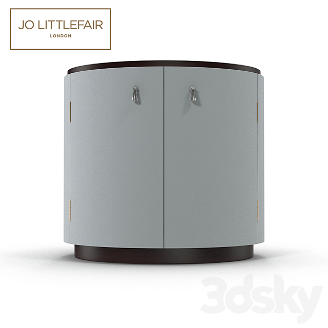 Jo littlefair London Brooksby bedside table 3DS Max Model - thumbnail 2