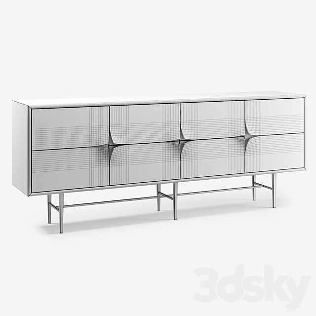 John-Richard: Pared Sideboard Console 3DS Max Model - thumbnail 2