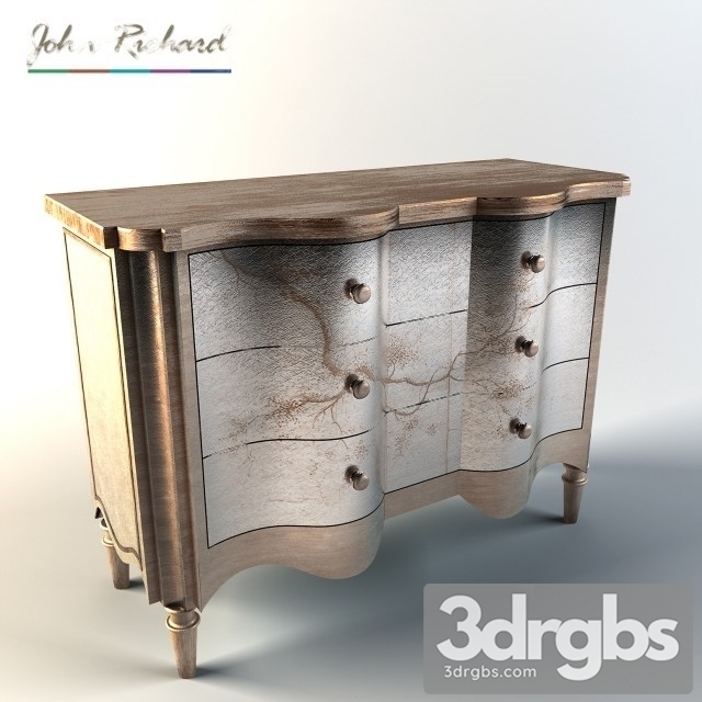 John Richard Portobello Serpentine Chest 3dsmax Download - thumbnail 1