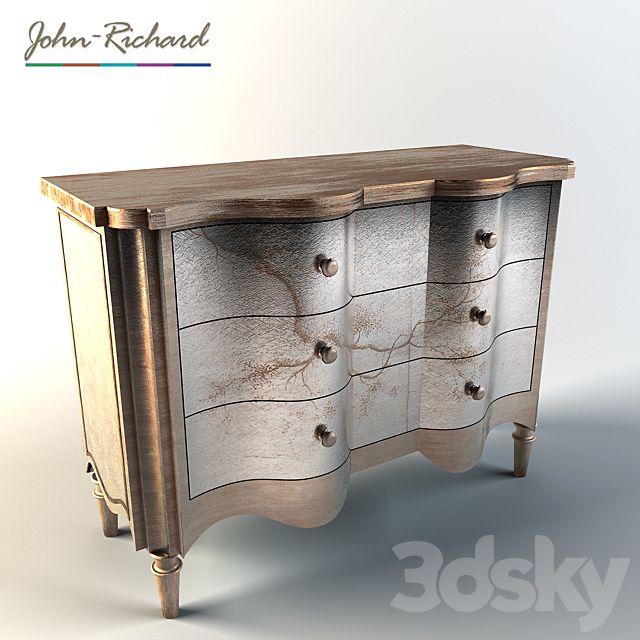 John Richard Portobello Serpentine Chest 3DSMax File - thumbnail 1