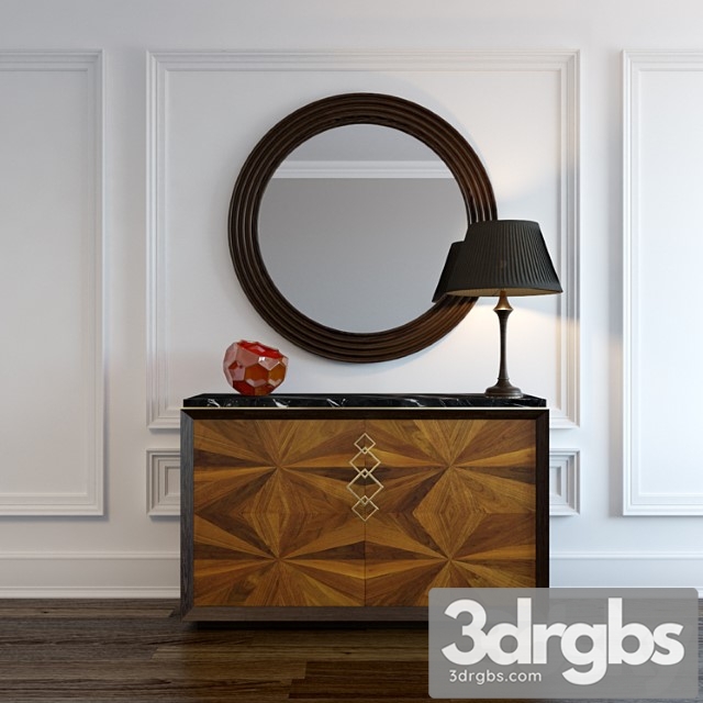 Jonathan charles furniture – sideboard set 1 2 3dsmax Download - thumbnail 1