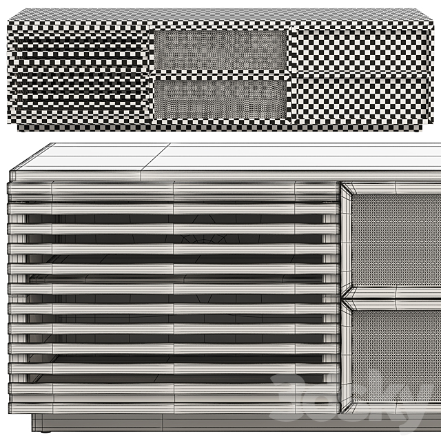 Joybird Lois Media Console 3DSMax File - thumbnail 4