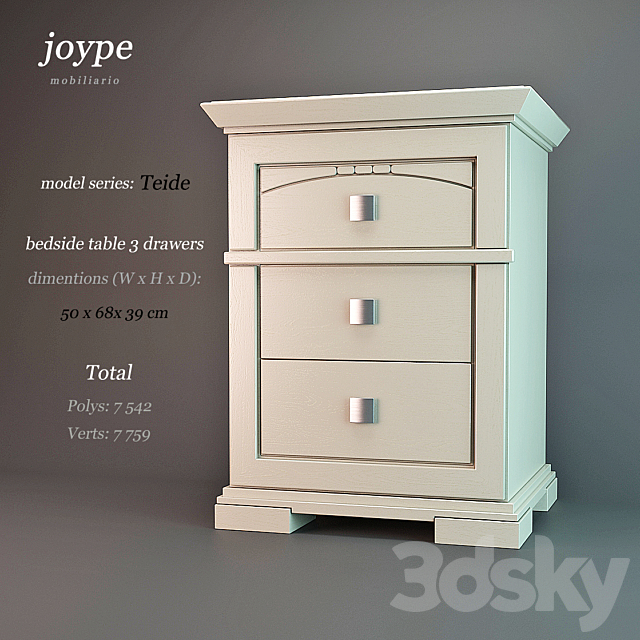 Joype bedside table 3DSMax File - thumbnail 1