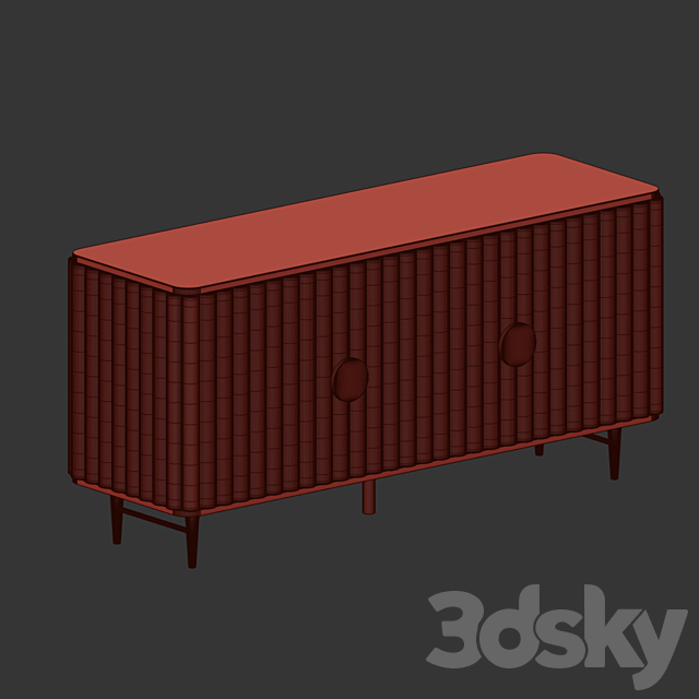 Juneau buffet 3DS Max Model - thumbnail 3