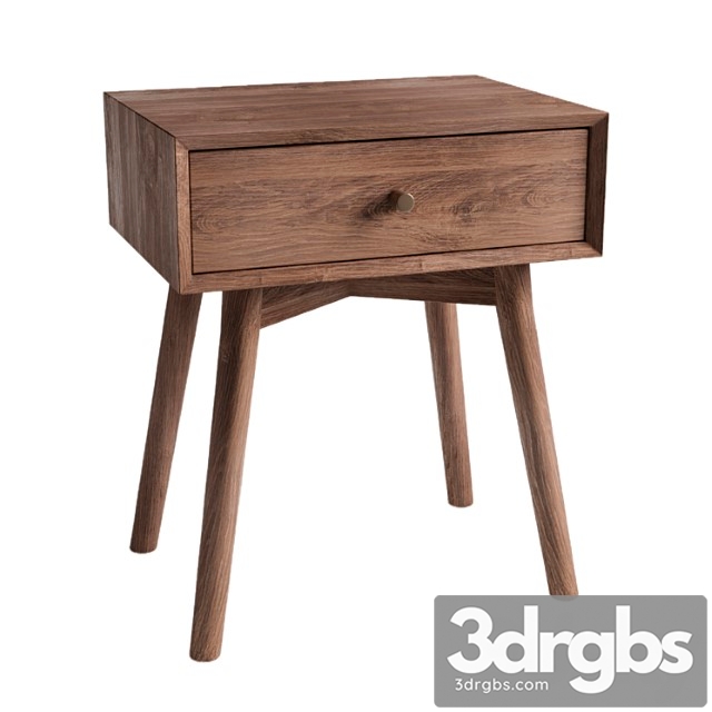 Jysk hokksund bedside table 2 3dsmax Download - thumbnail 1