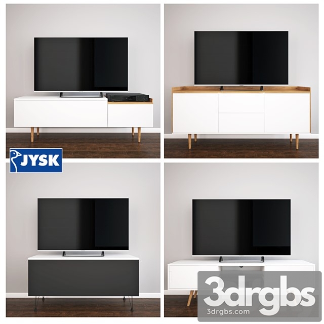 Jysk tv tables set one 2 3dsmax Download - thumbnail 1