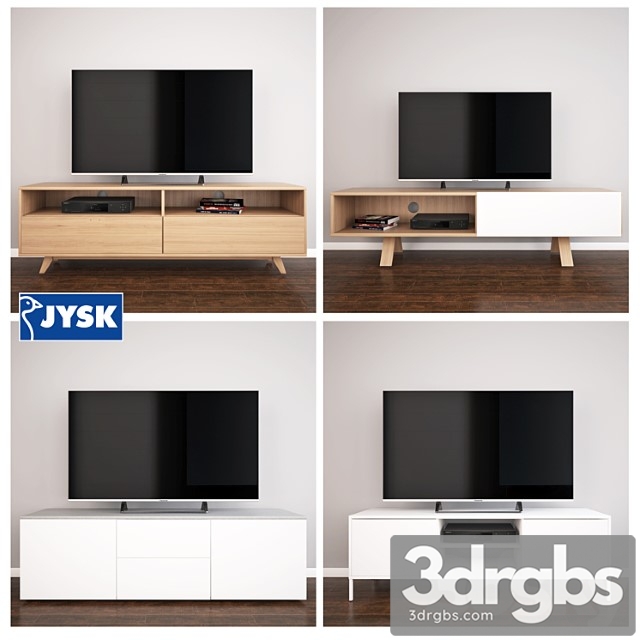 Jysk tv tables set two 2 3dsmax Download - thumbnail 1