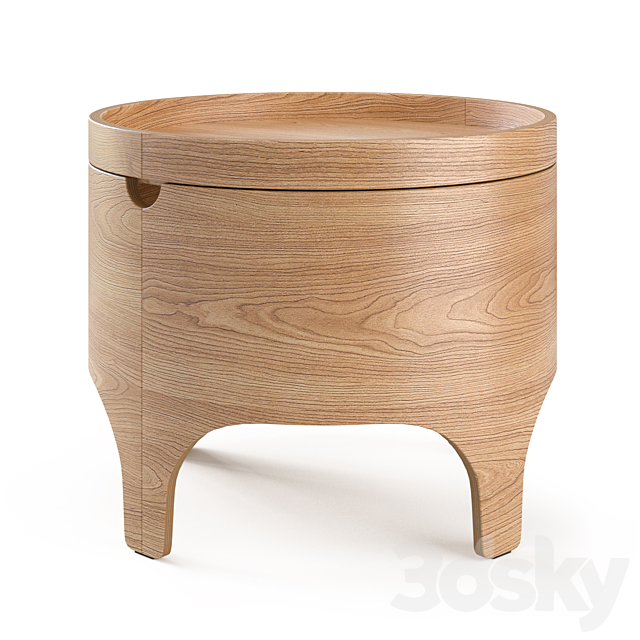 Kave Home Octavia bedside table 3ds Max - thumbnail 2