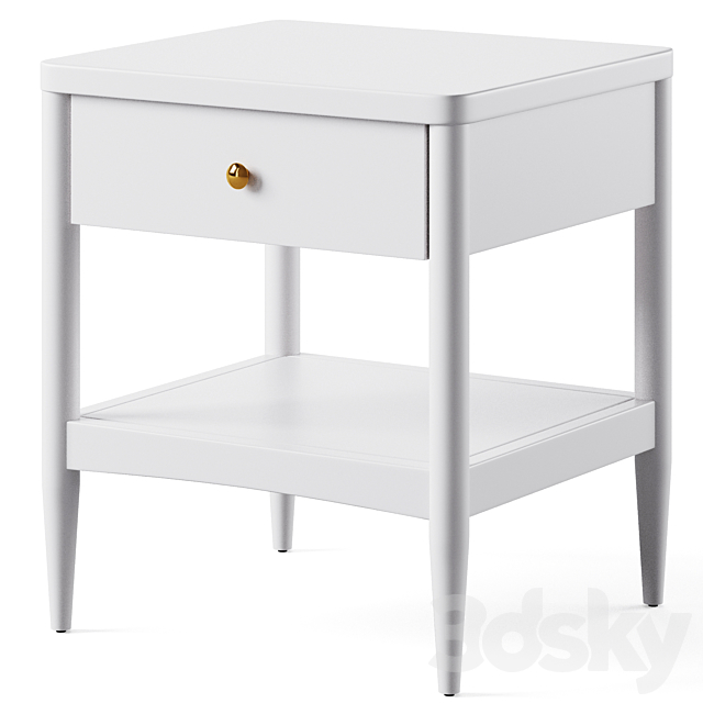 Kids Hampshire Nightstand by Crate and Barrel _ Crate and Kids 3DSMax File - thumbnail 4