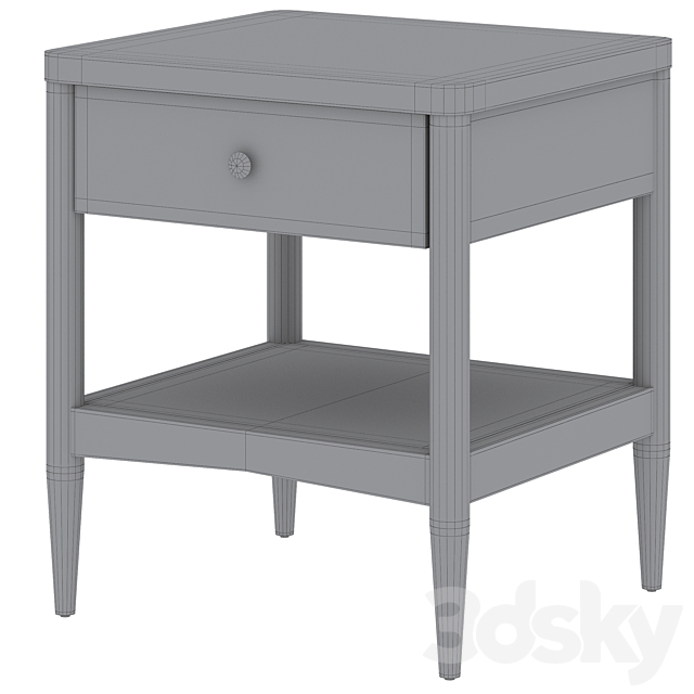 Kids Hampshire Nightstand by Crate and Barrel _ Crate and Kids 3DSMax File - thumbnail 5