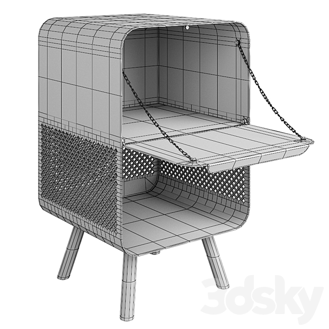 La Redoute table steel 3DS Max Model - thumbnail 3