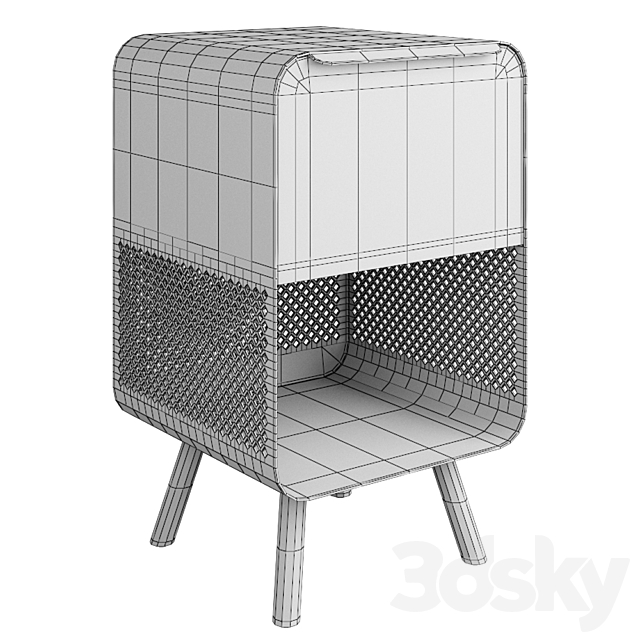 La Redoute table steel 3DS Max Model - thumbnail 5