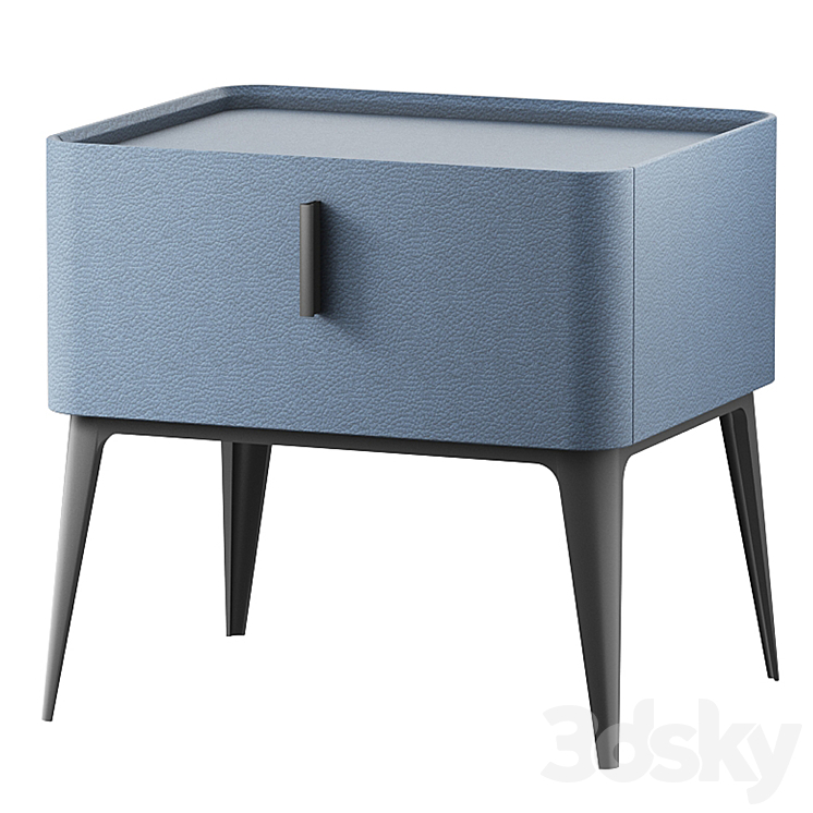 LaLume designer bedside table 3DS Max Model - thumbnail 1