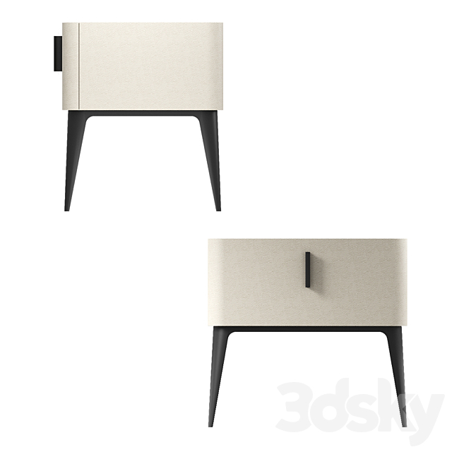 LaLume designer bedside table 3DSMax File - thumbnail 4