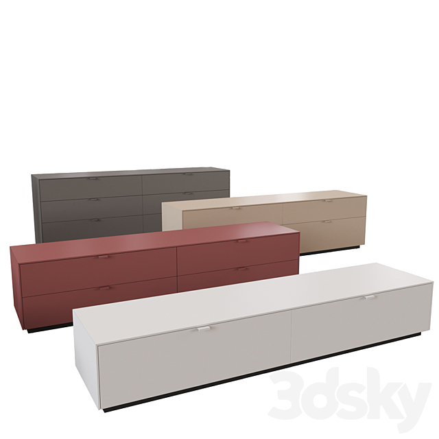 Lansot Folio Chest of Drawers and Bedside 3DSMax File - thumbnail 3