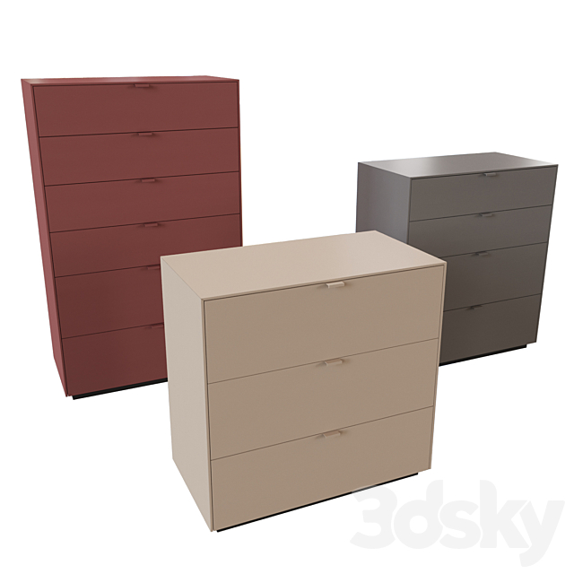 Lansot Folio Chest of Drawers and Bedside 3DSMax File - thumbnail 4