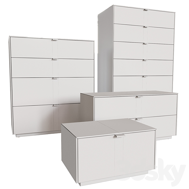 Lansot Folio Chest of Drawers and Bedside 3DSMax File - thumbnail 6