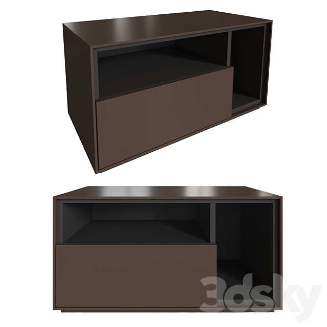 Lansot Idea Nightstand 3DS Max Model - thumbnail 2