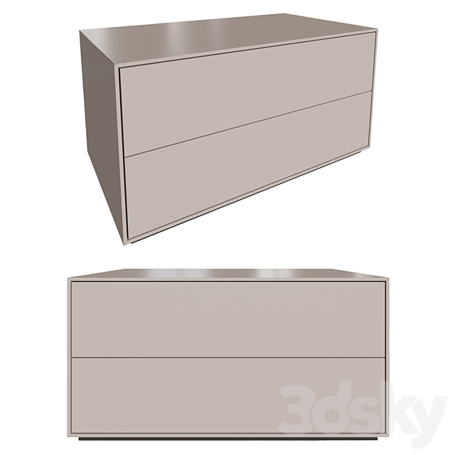 Lansot Idea Nightstand 3DS Max Model - thumbnail 3