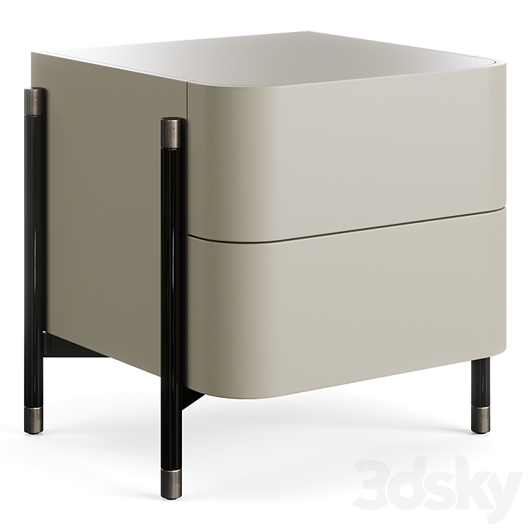 Laskasas Rosie 2022.1 Bedside Table 3DS Max Model - thumbnail 2