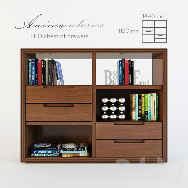 LEO – chest of drawers 3DSMax File - thumbnail 1