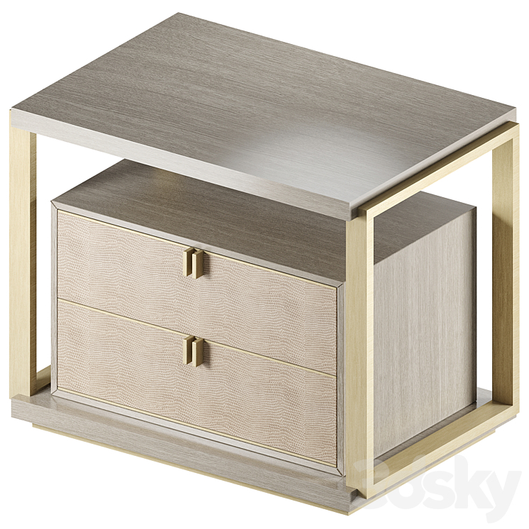 Lexton Bedside Table Frato 3DS Max Model - thumbnail 2