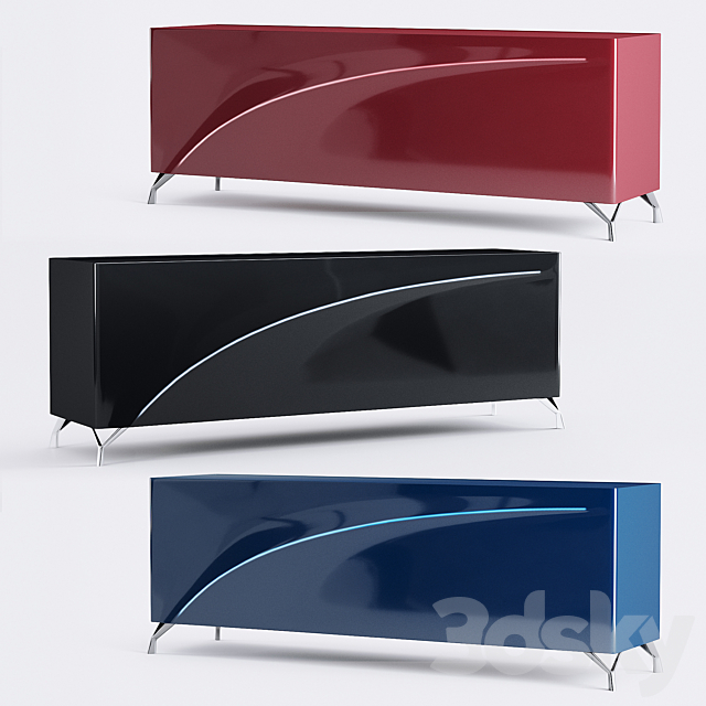 LIFT SIDEBOARD BAR 3DS Max Model - thumbnail 2