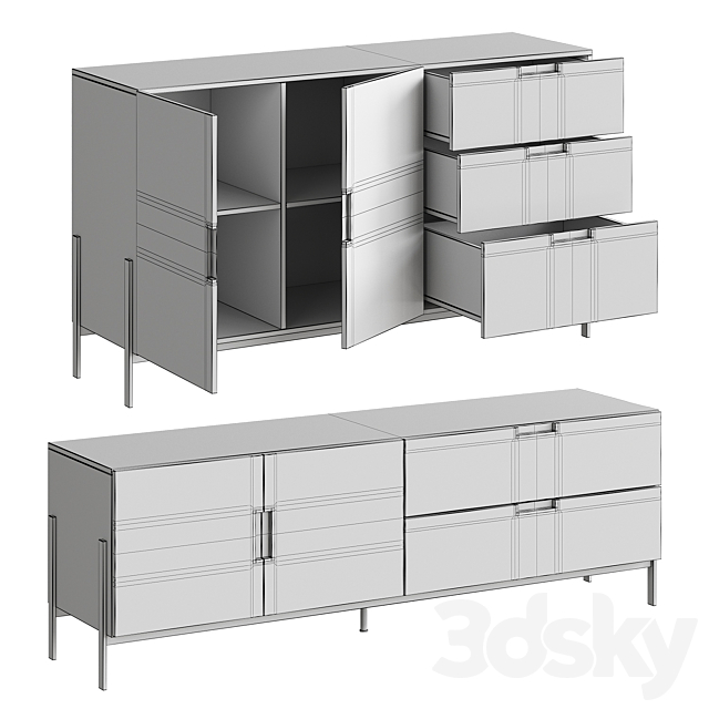 Liges cabinet Divan.ru 3DS Max Model - thumbnail 5