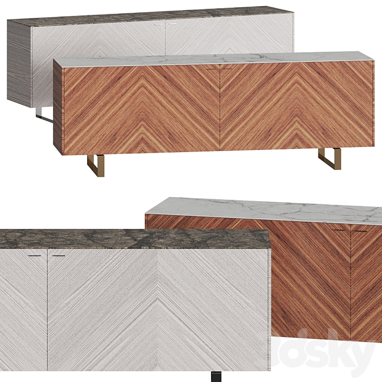 Ligne Roset Coplan 2 Sideboards 3DS Max - thumbnail 1